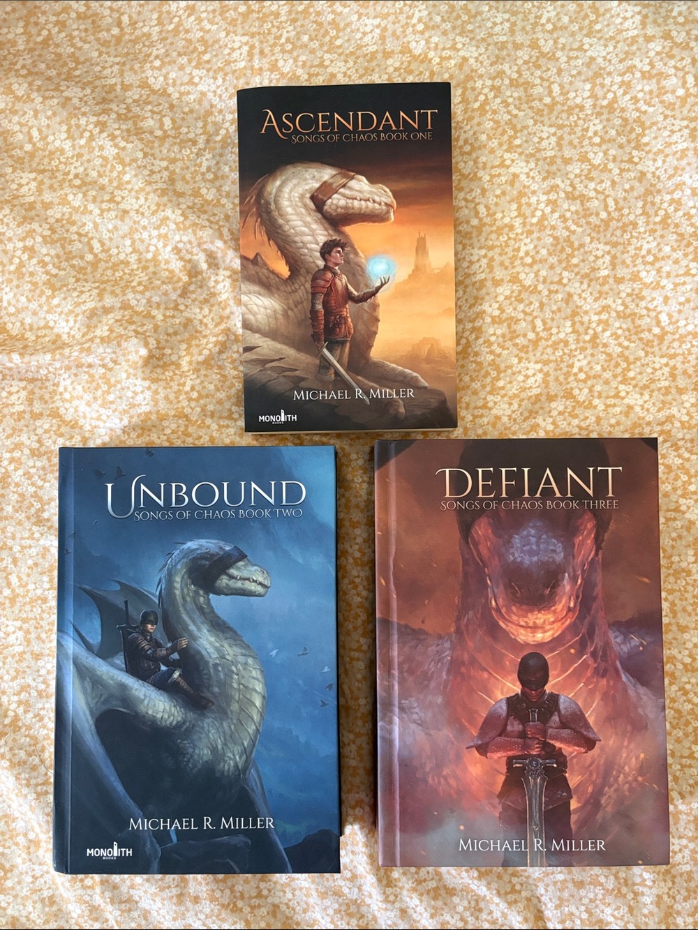 Songs of Chaos by Michael R Miller  - 3 Book Set - Ascendant, Unbound & Defiant